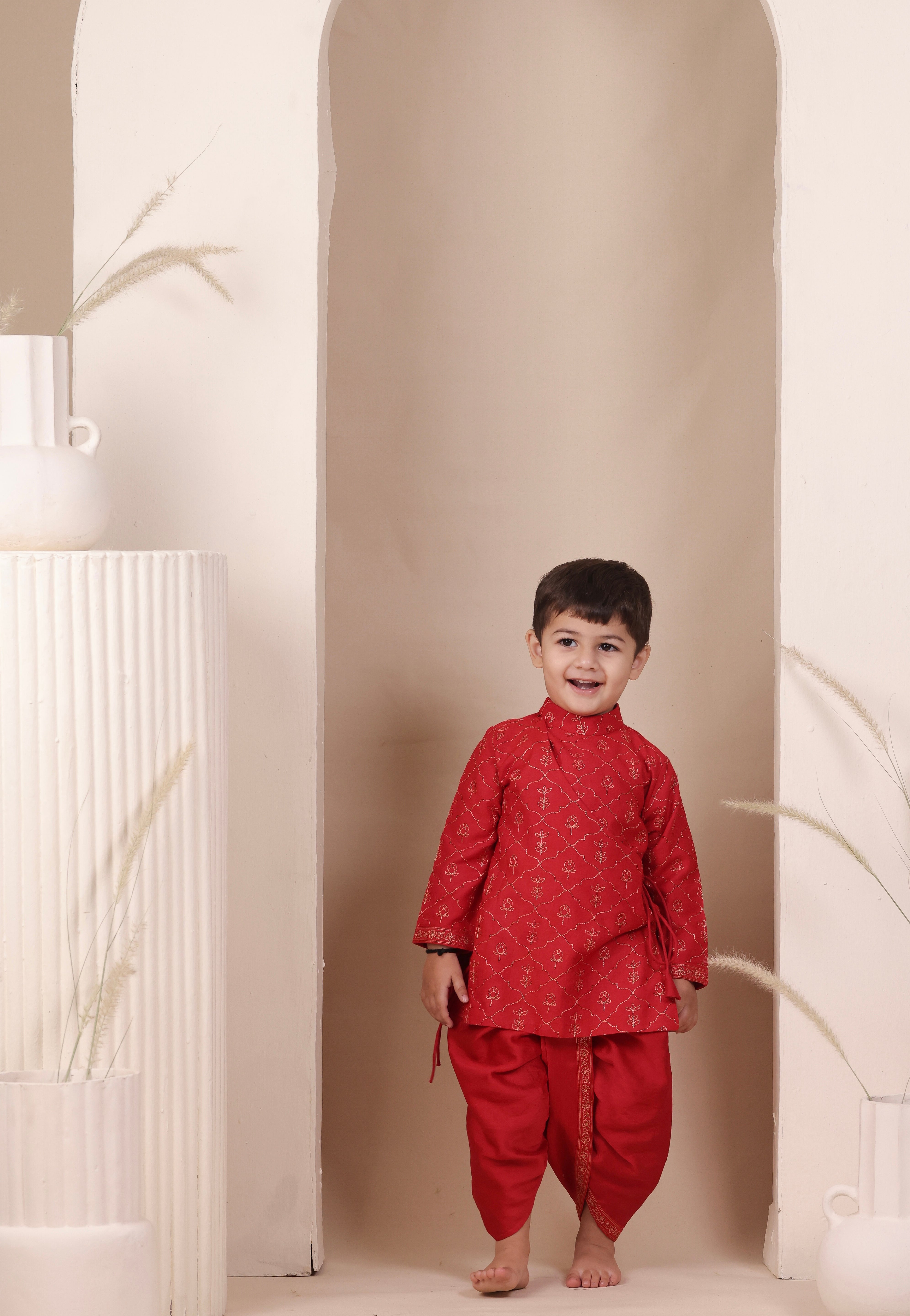 Laal Raag Angrakha Set