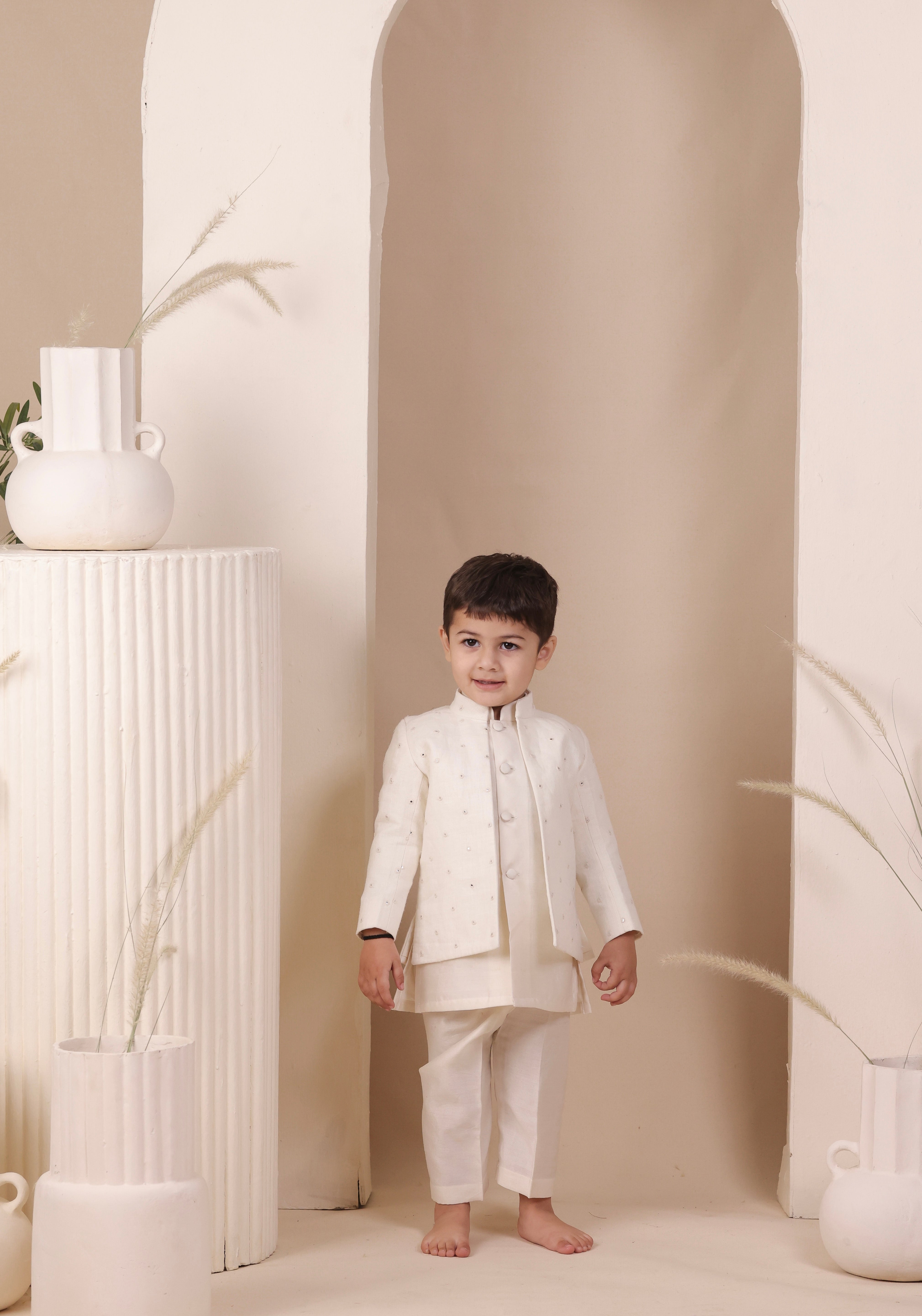 Ivory Flash Jodhpuri Set
