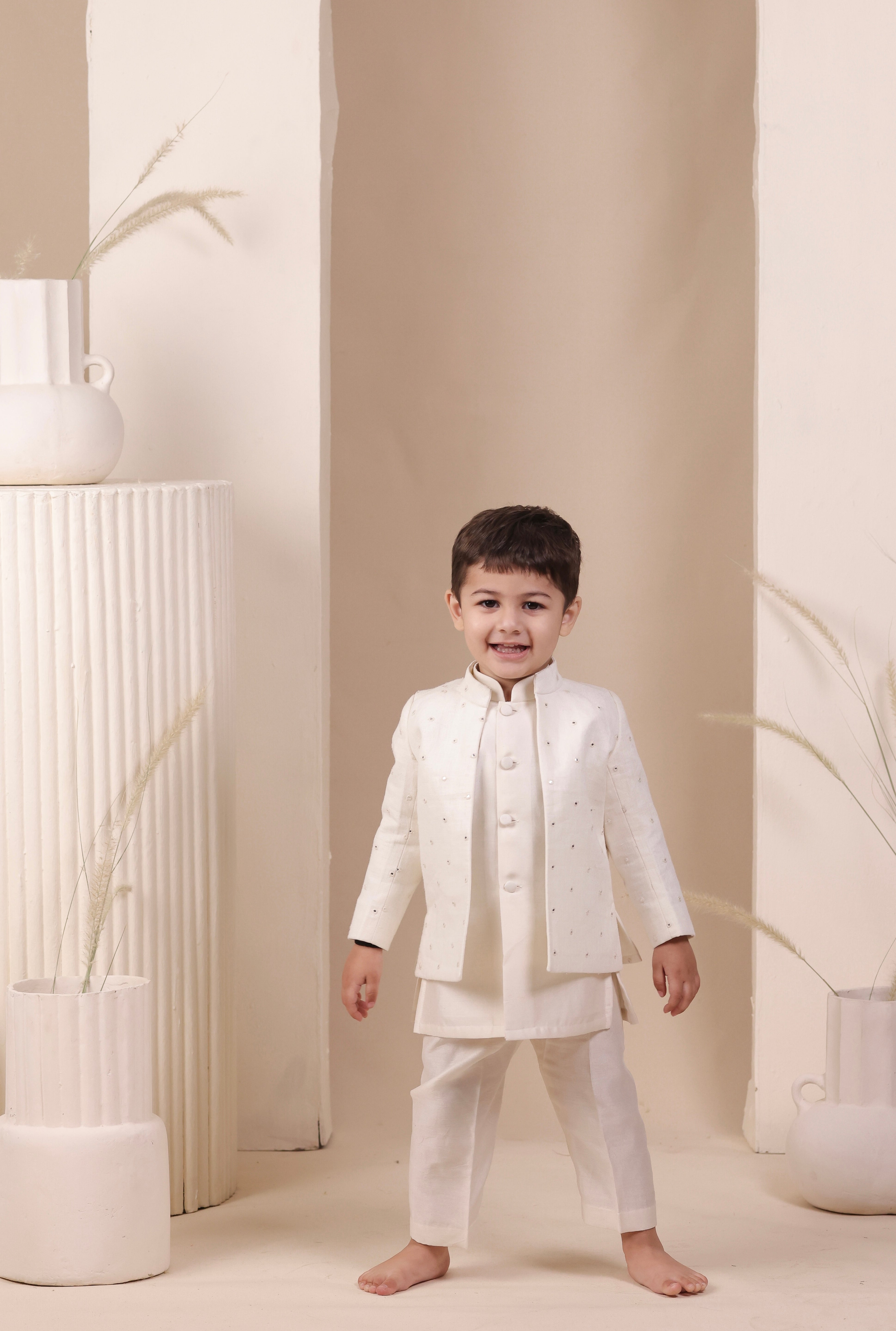Ivory Flash Jodhpuri Set