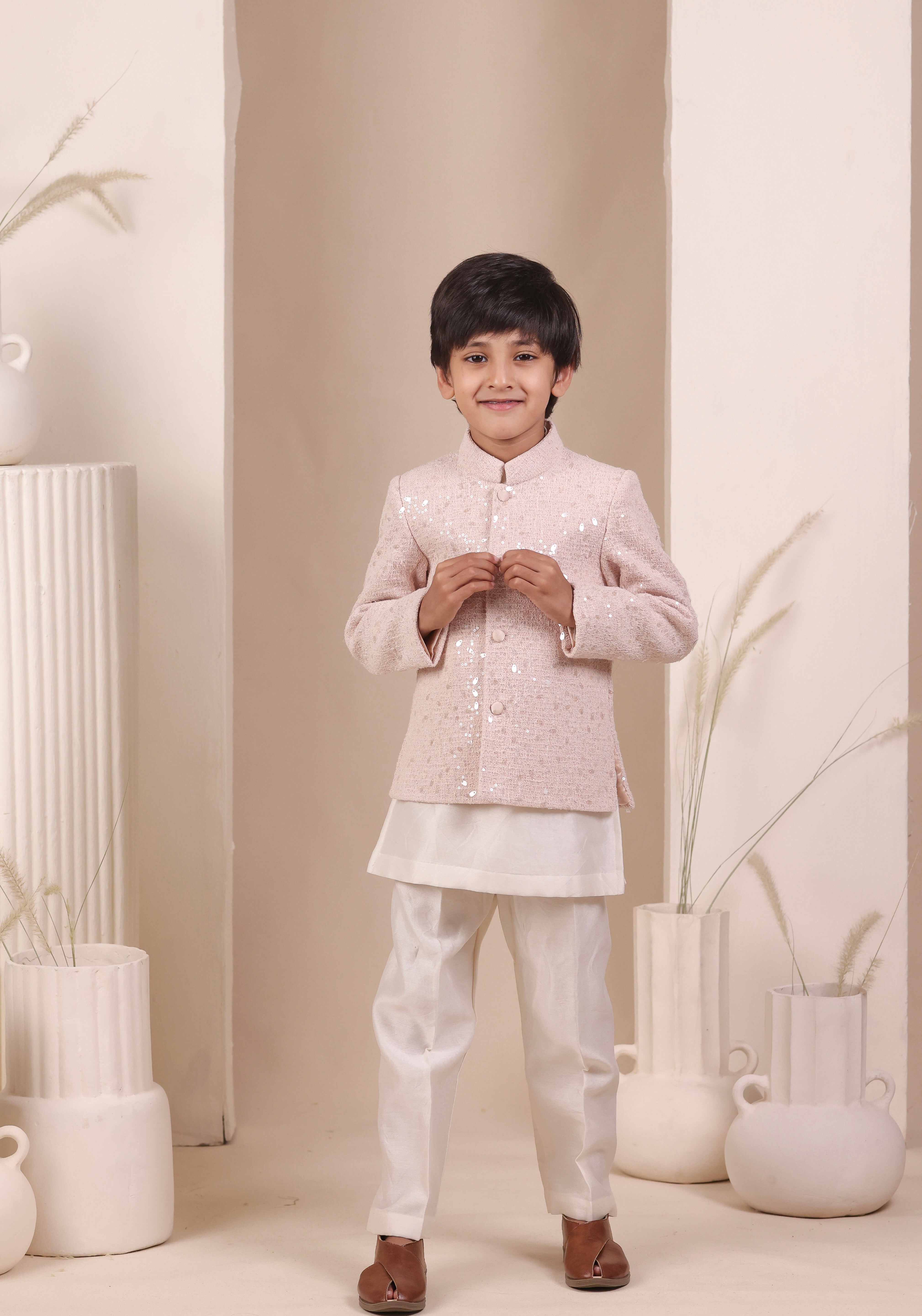 Rose Dust Jodhpuri Set