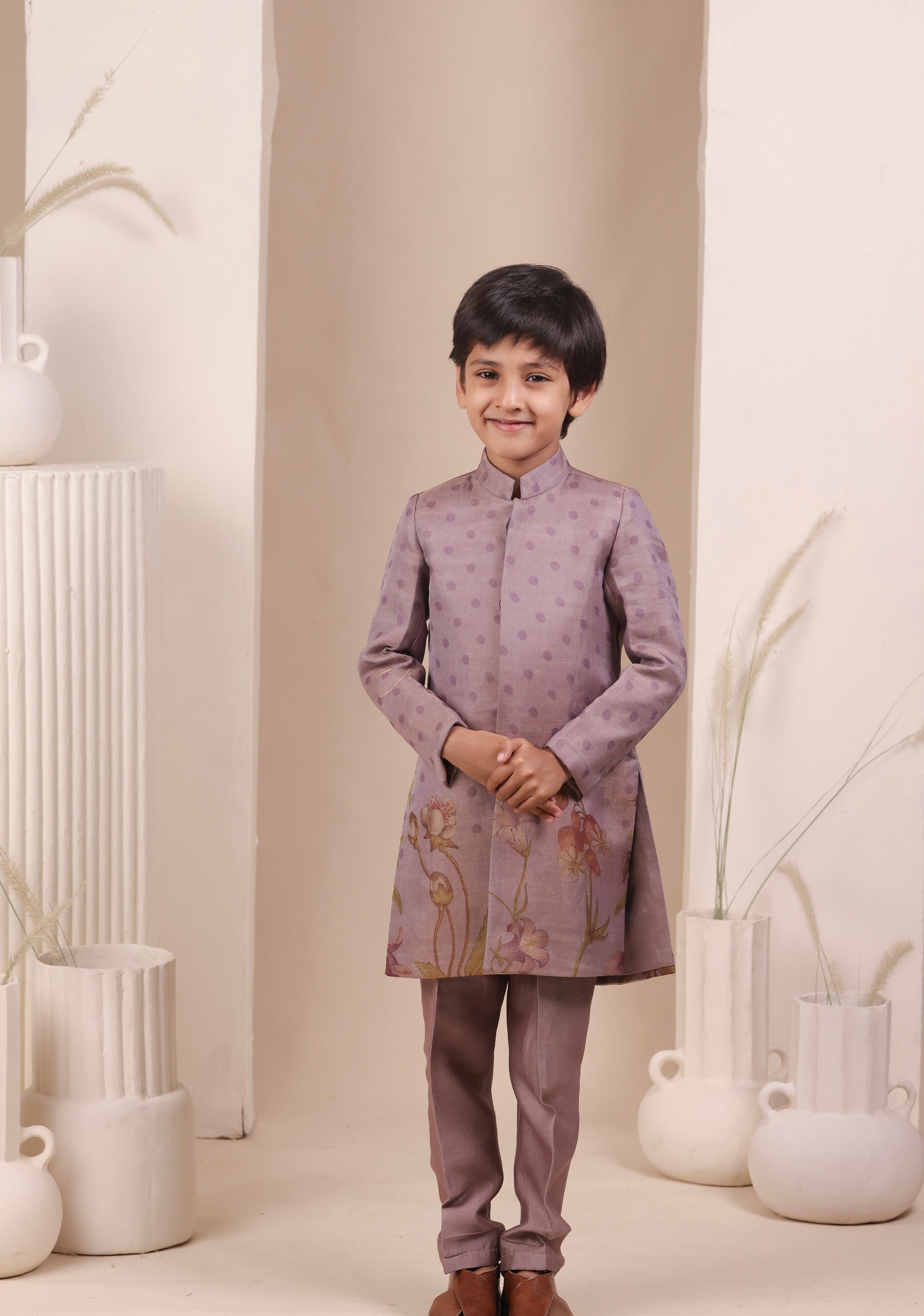 Lilac Achkan set