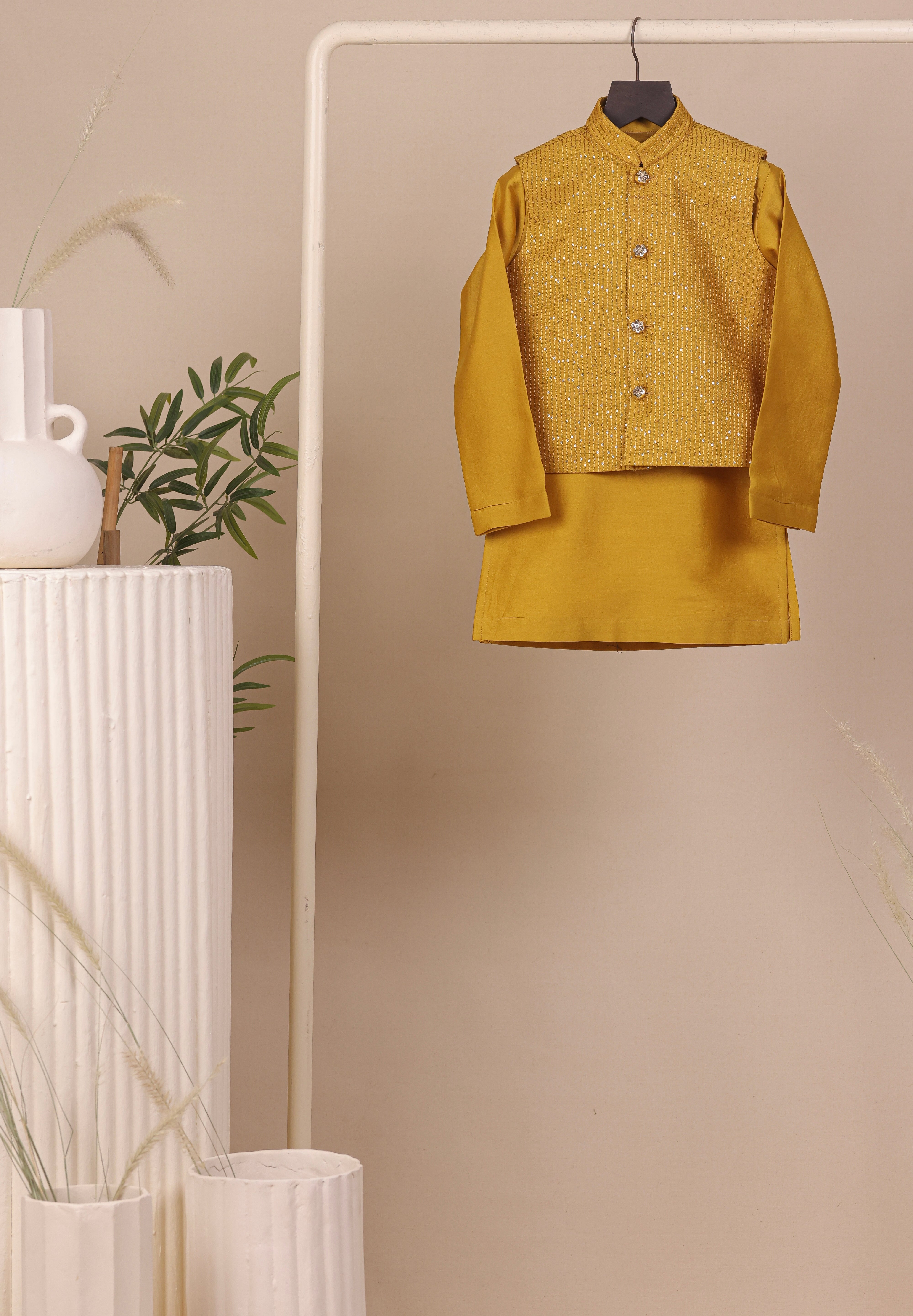 Haldi Hues Jacket Set