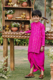 Gulabi Noor Angrakha Set