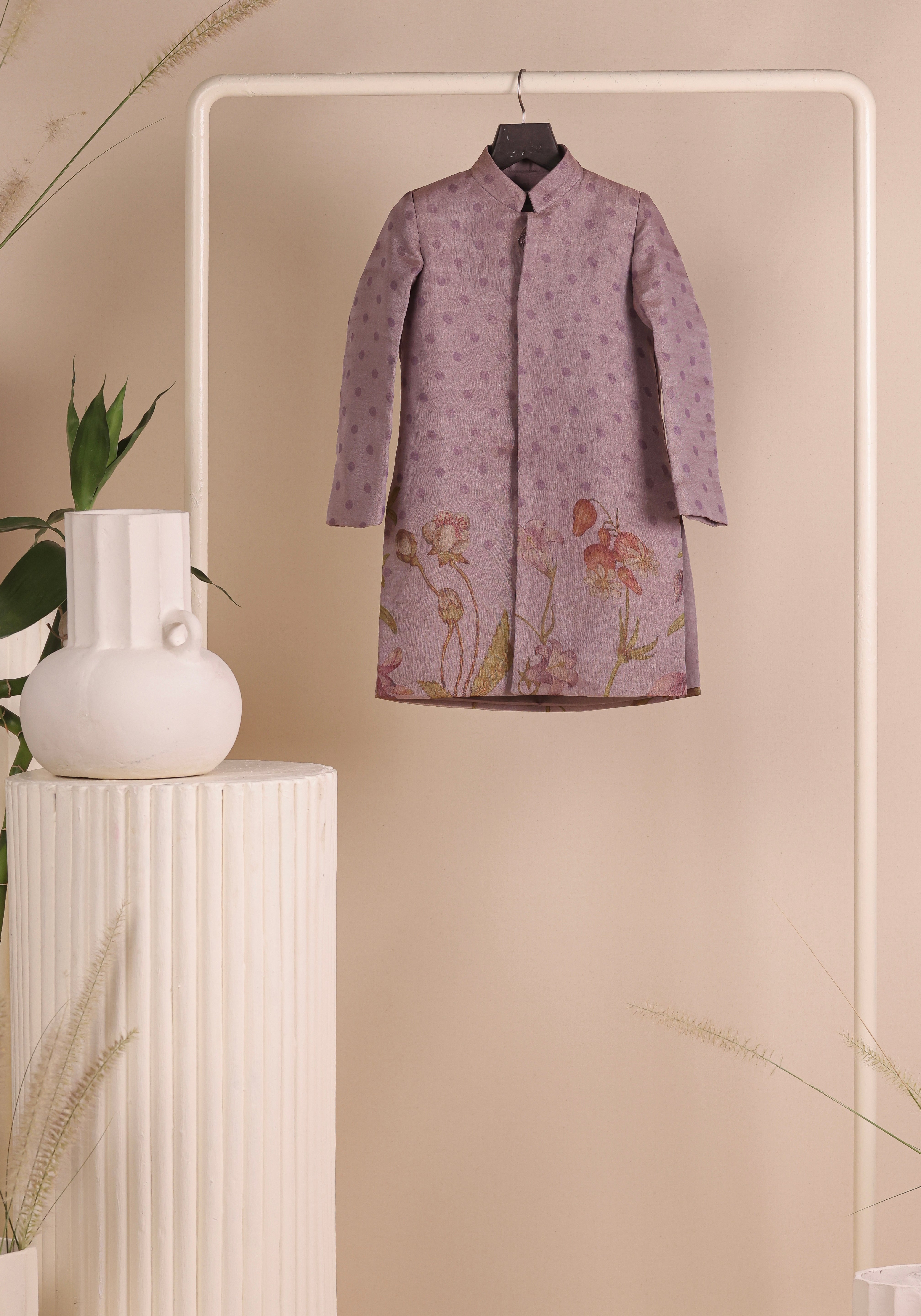 Lilac Achkan set