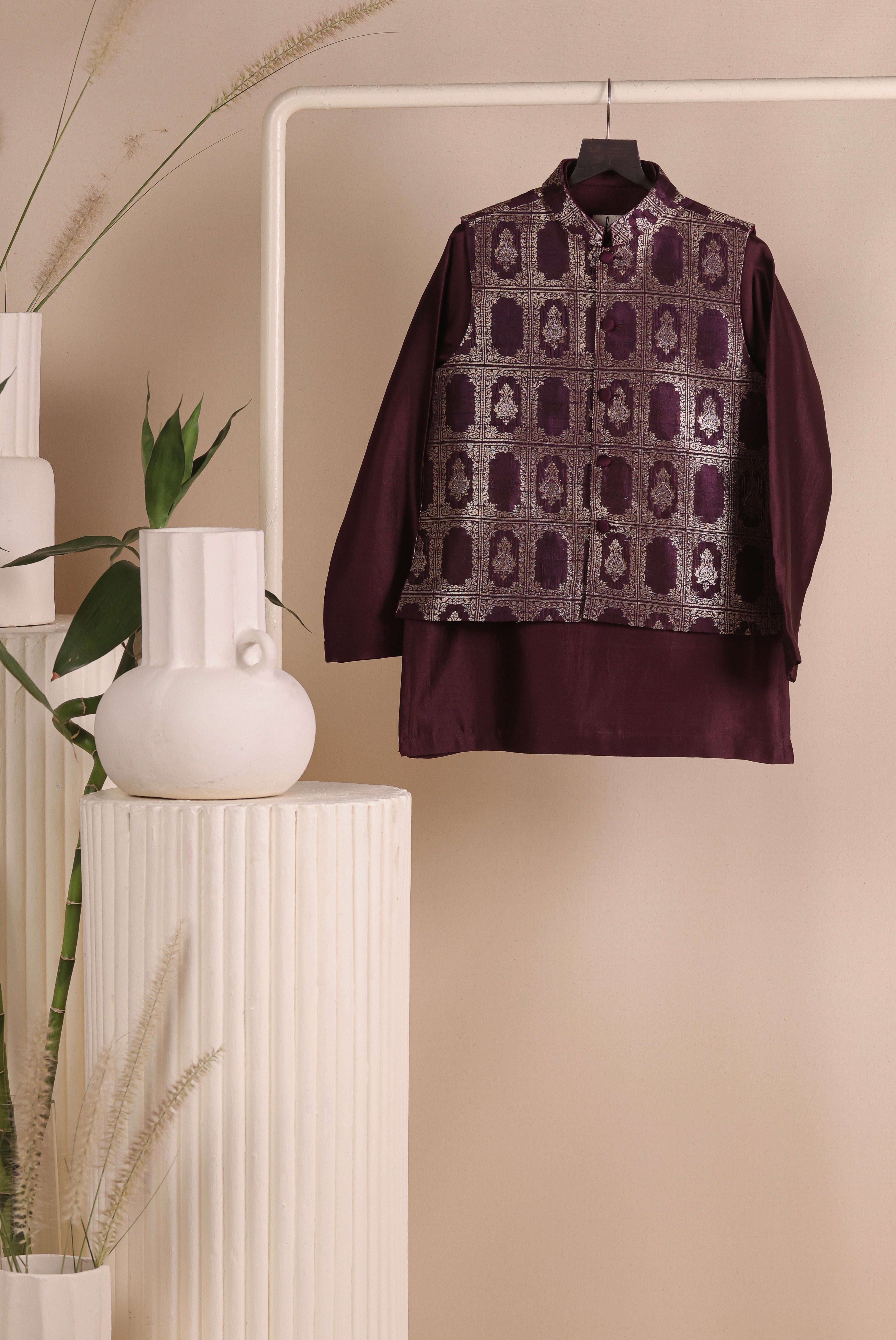 Berry Loom Jacket Set