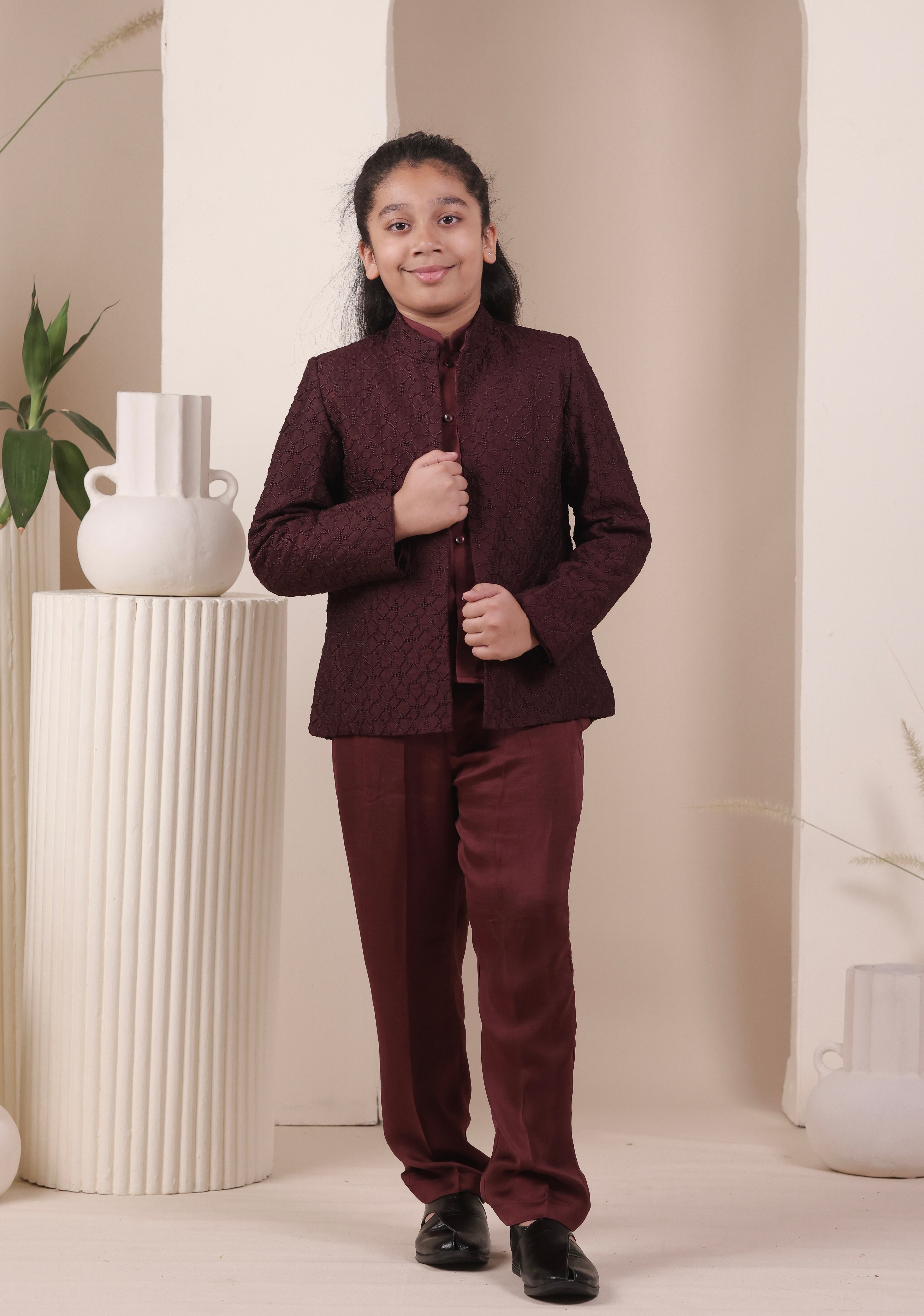 Mehfil Red Jodhpuri set
