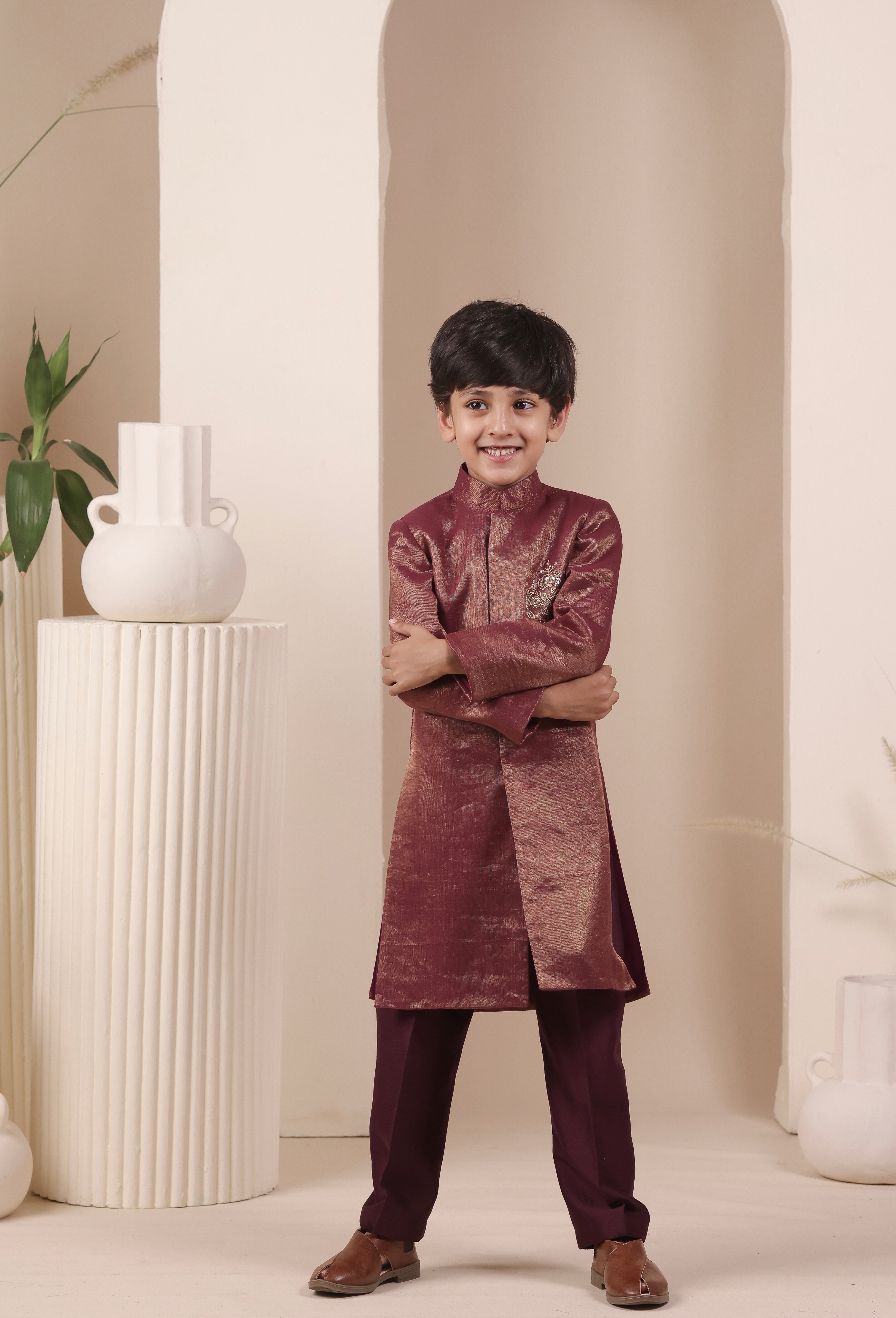 Angoori Noor Achkan Set