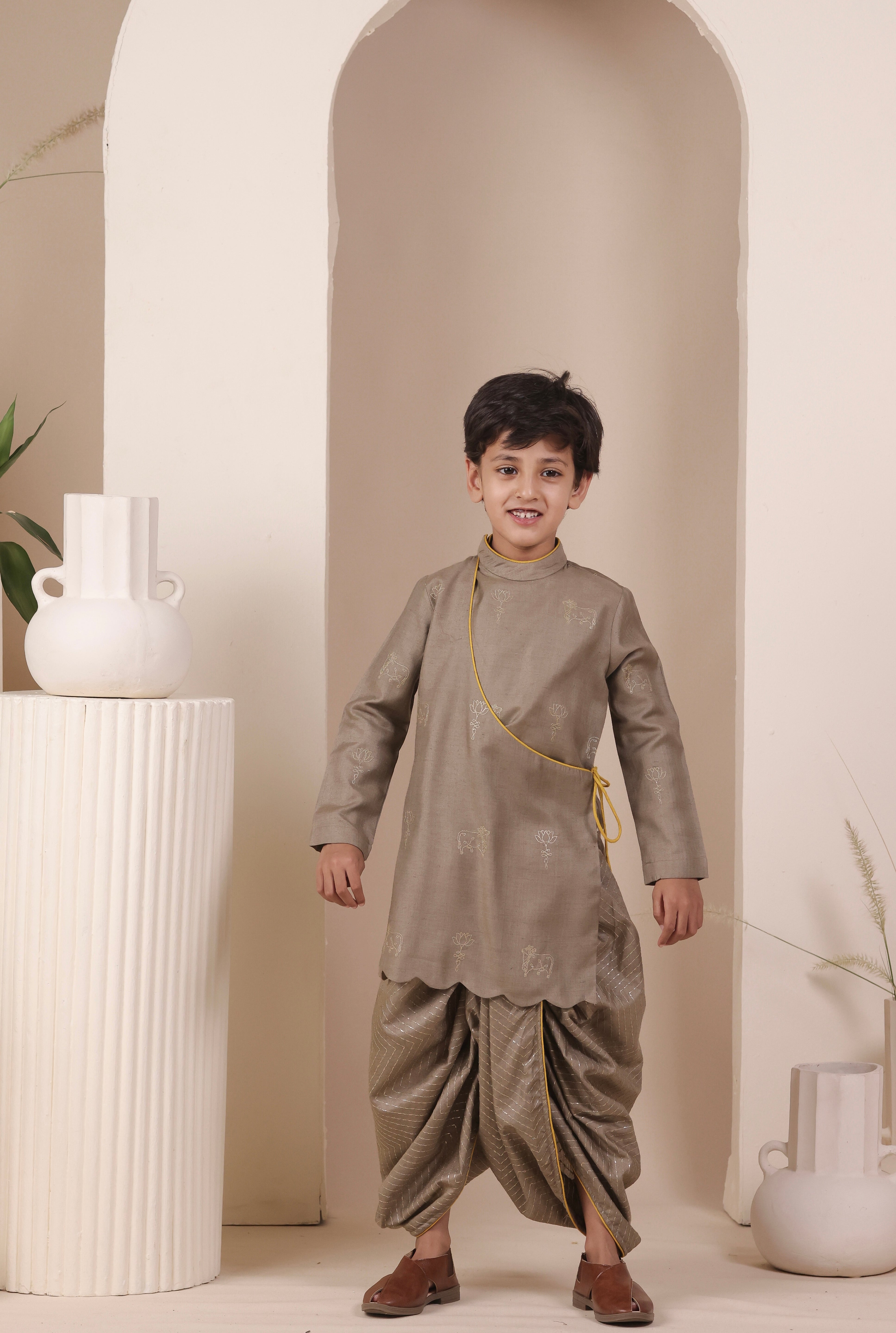 The Grey Angrakha Set