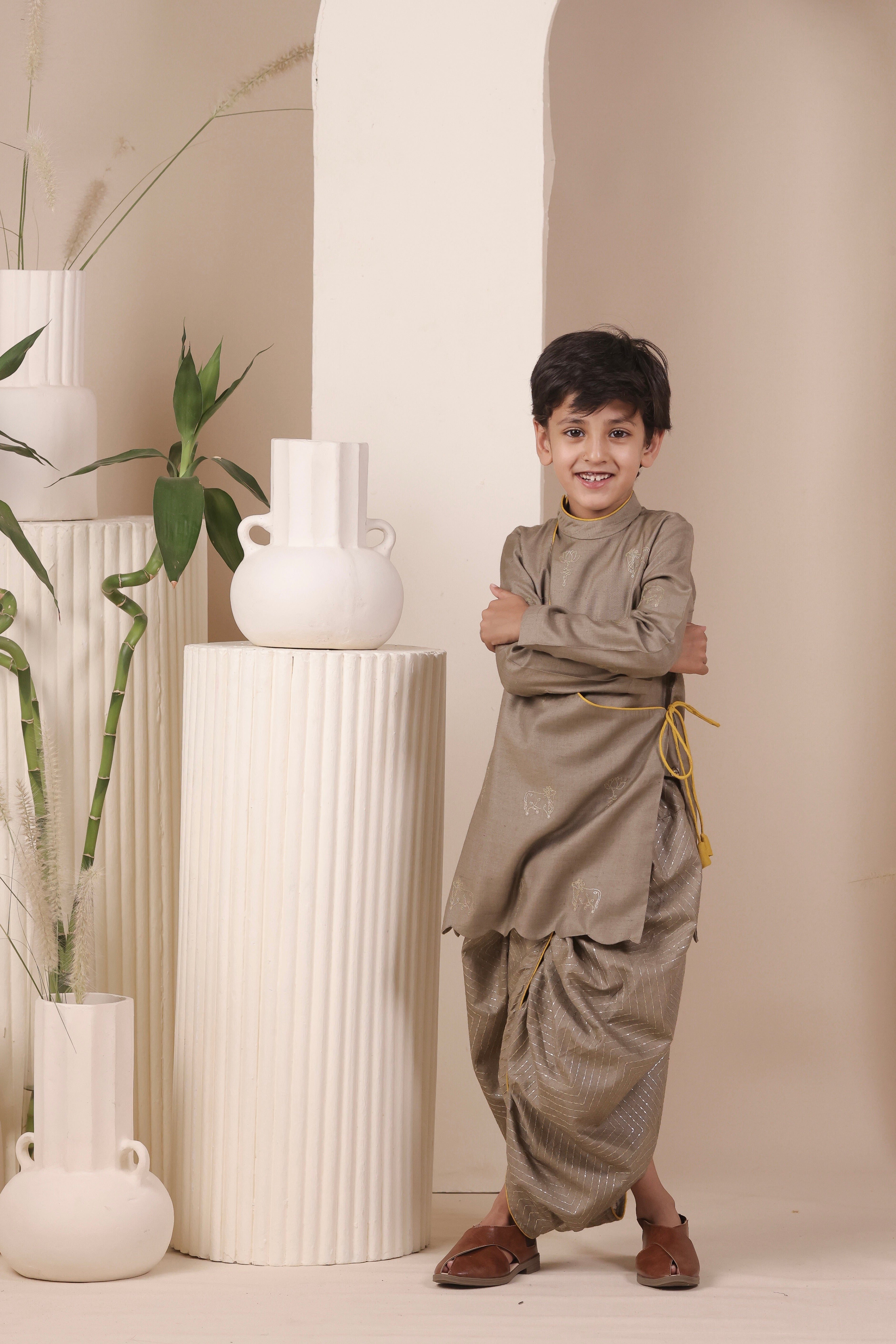 The Grey Angrakha Set