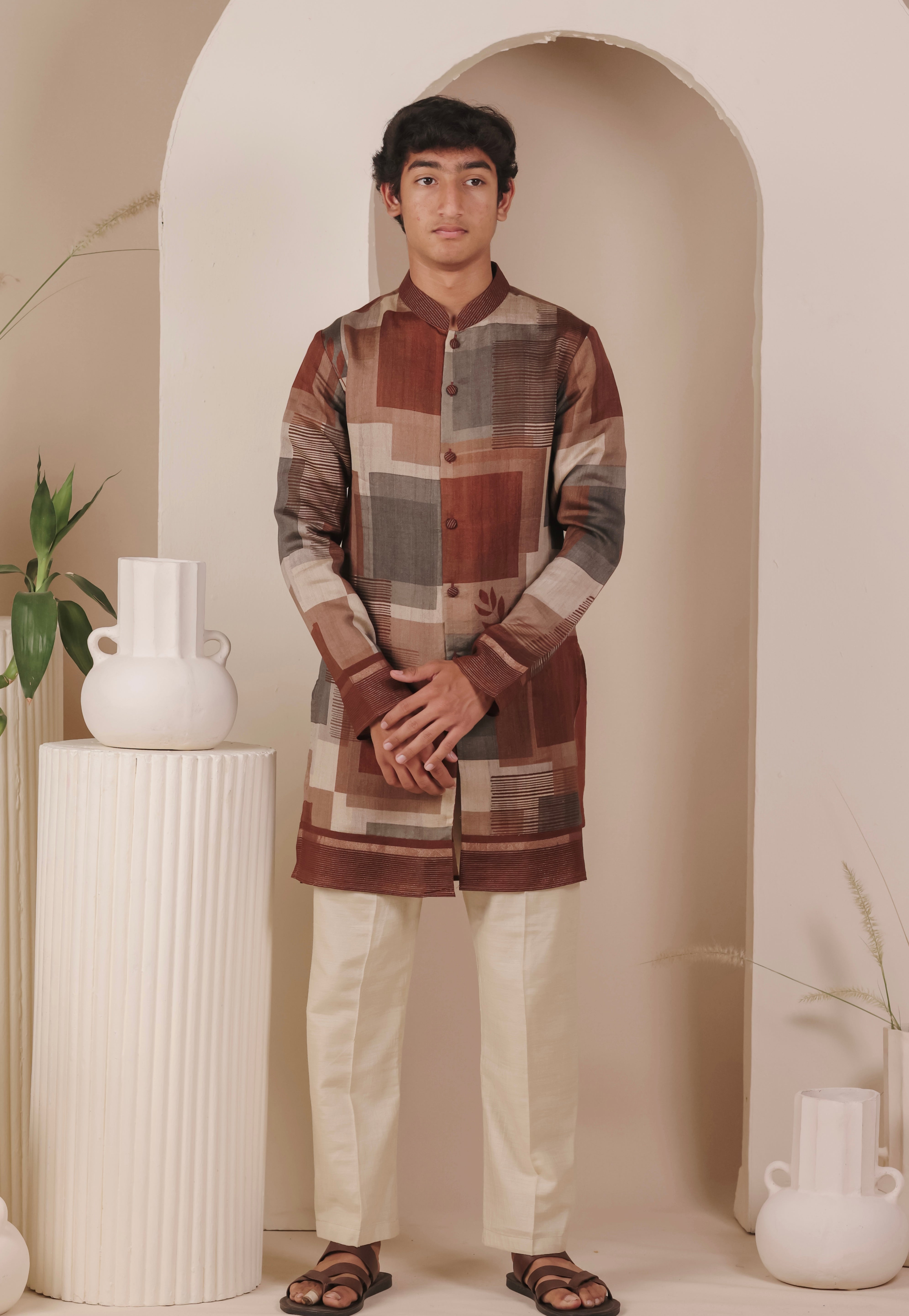 Laal Mulaayam Kurta Set