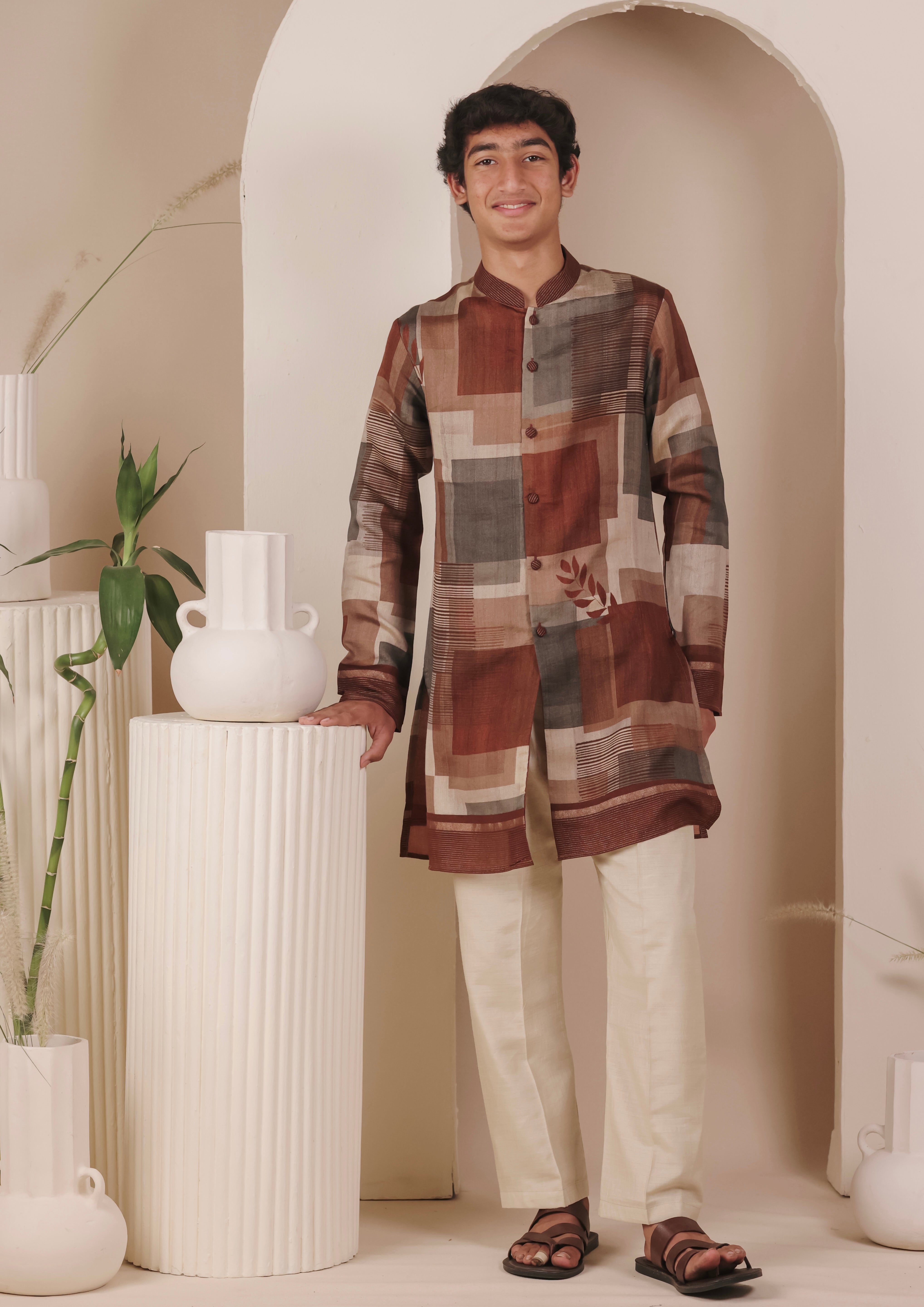Laal Mulaayam Kurta Set