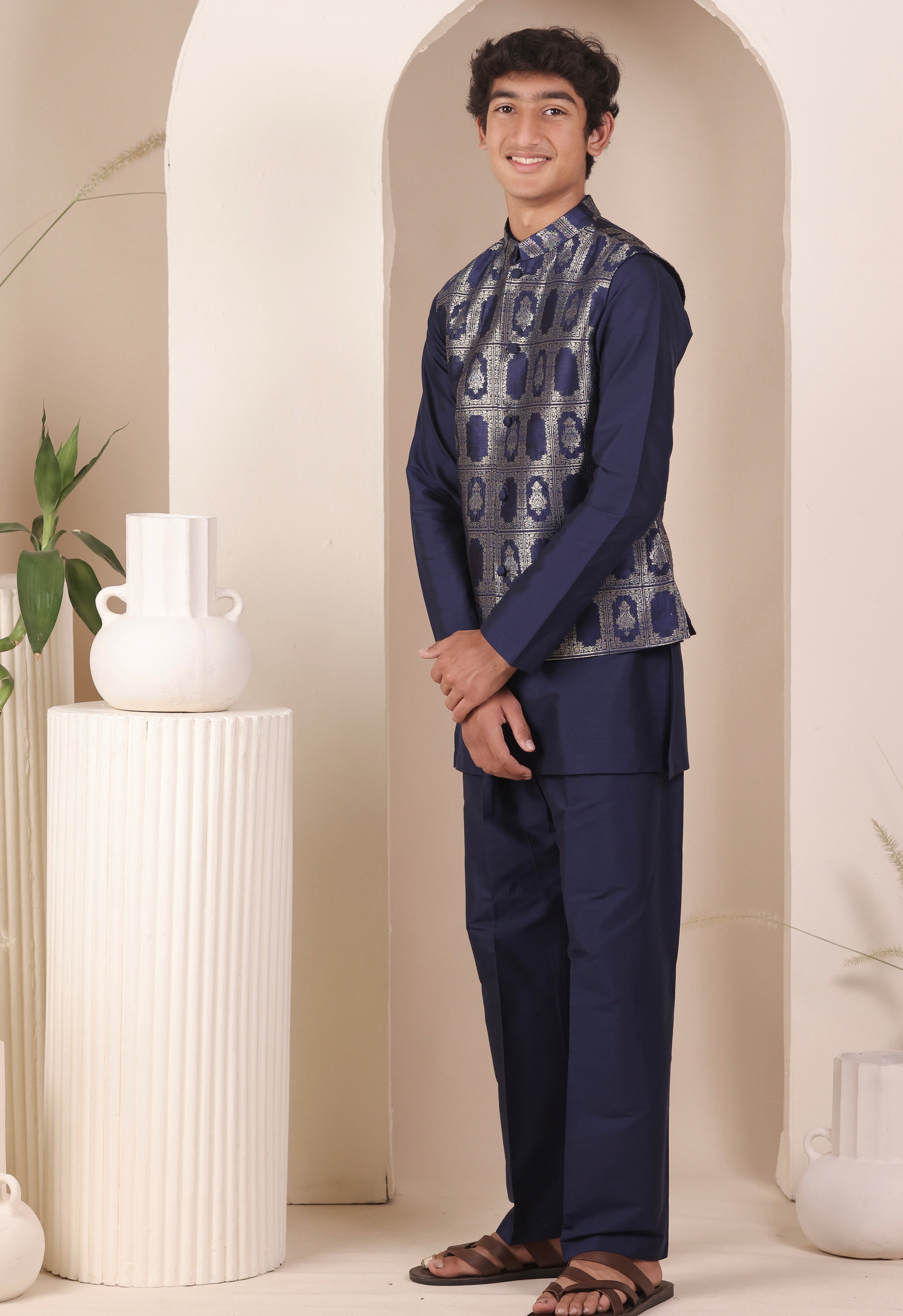 Indigo Loom Jacket Set