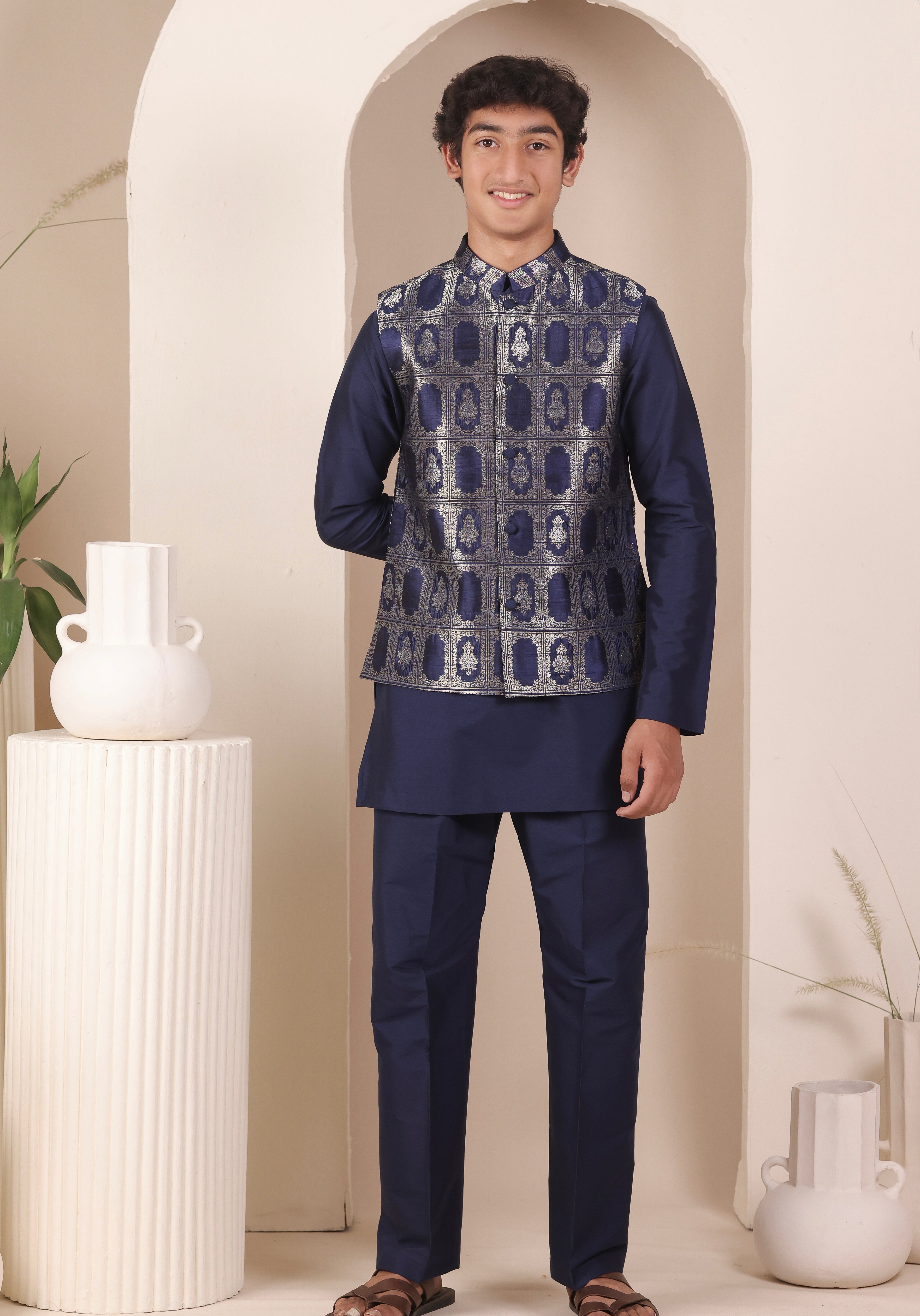 Indigo Loom Jacket Set