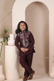 Berry Loom Jacket Set