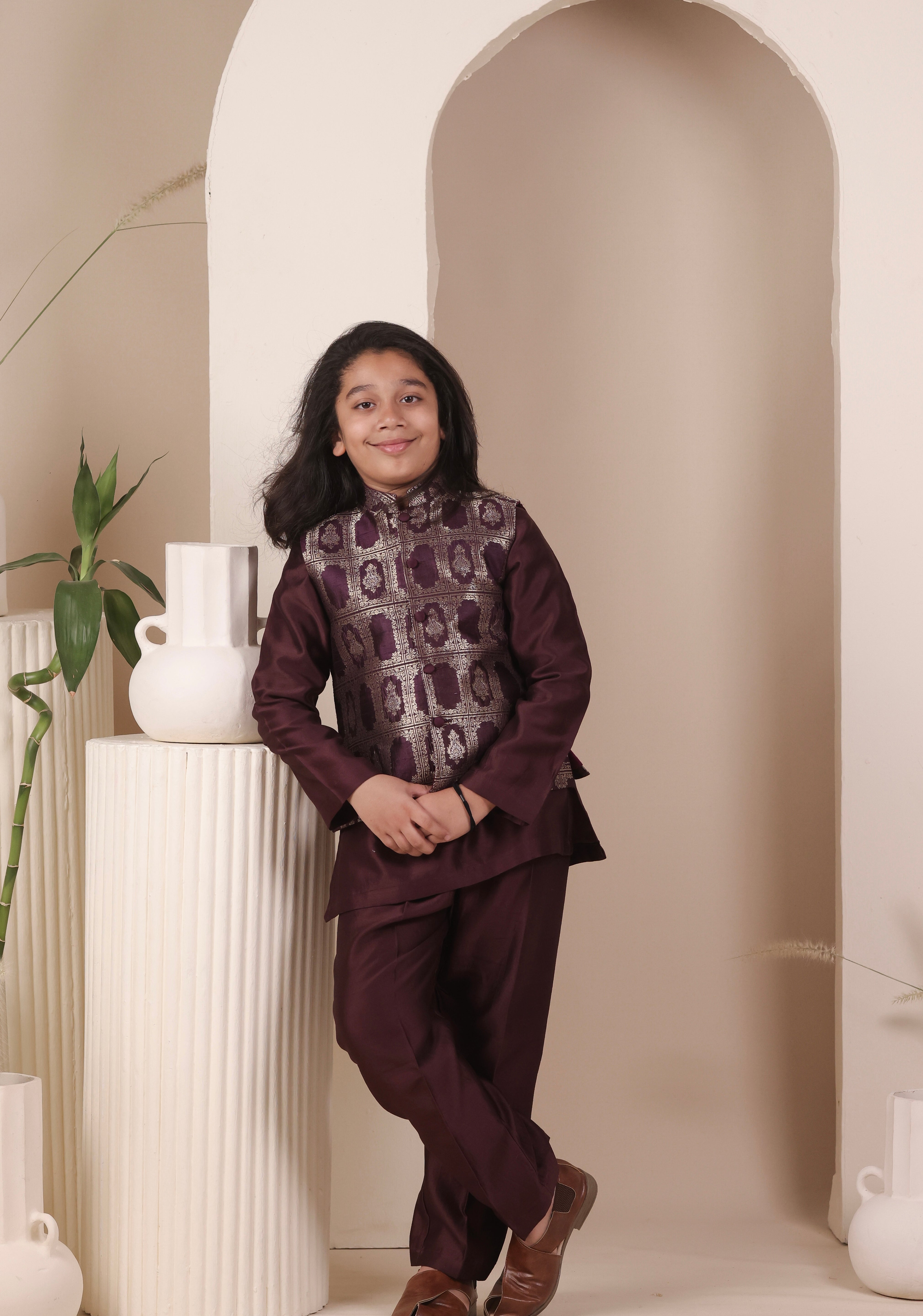 Berry Loom Jacket Set