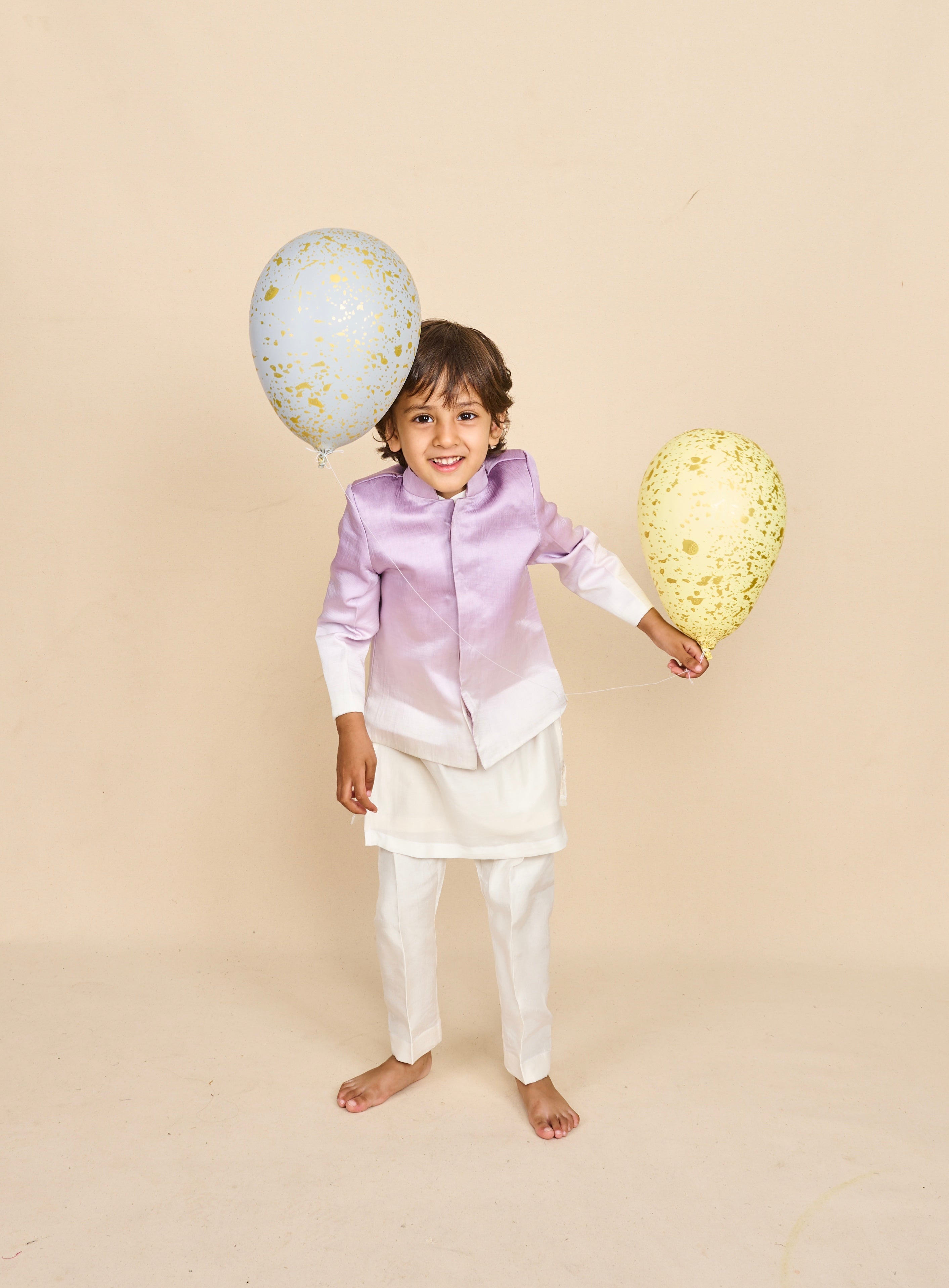 Lavander Ombré Bandhgala Set