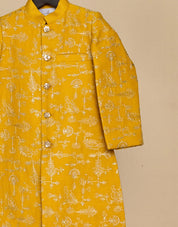Bumblebee Yellow Achkan Set