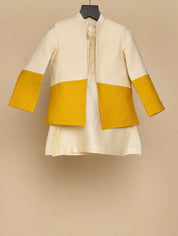 Ivory-Yellow Bandhgala Set