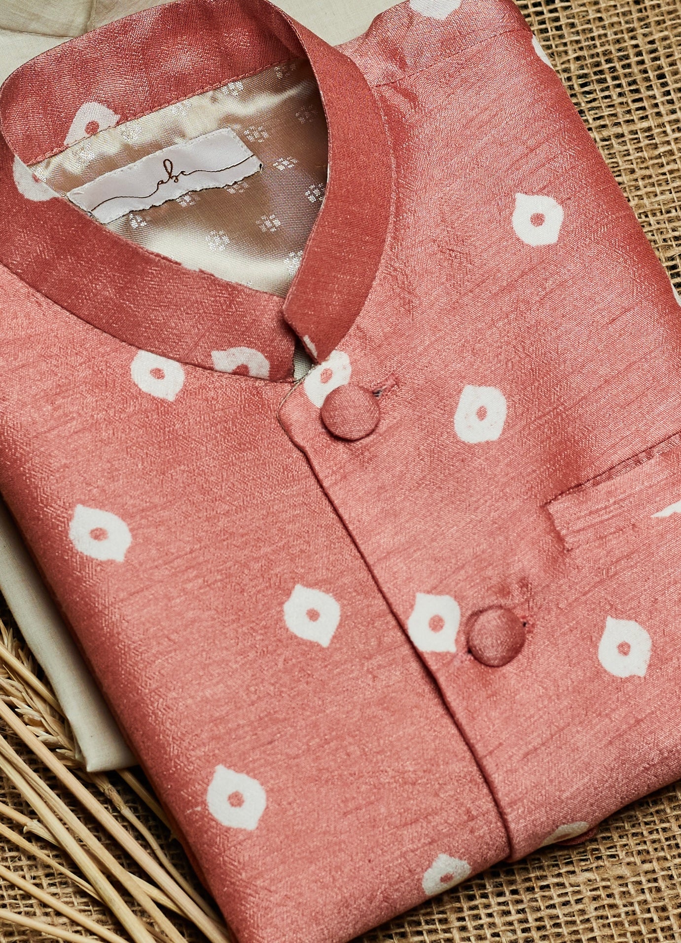 Coral Printed Kurta Jacket Set