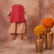 Baby Pink Kurta Dhoti Set