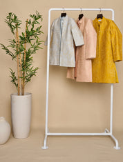 Baby Blue Open Achkan Set