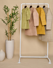 Nude Double Matka Achkan Set
