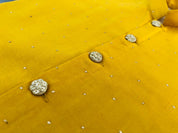 Yellow Mukaish Kurta Jacket Set