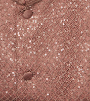 Onion Pink Sequins Kurta Jacket Set