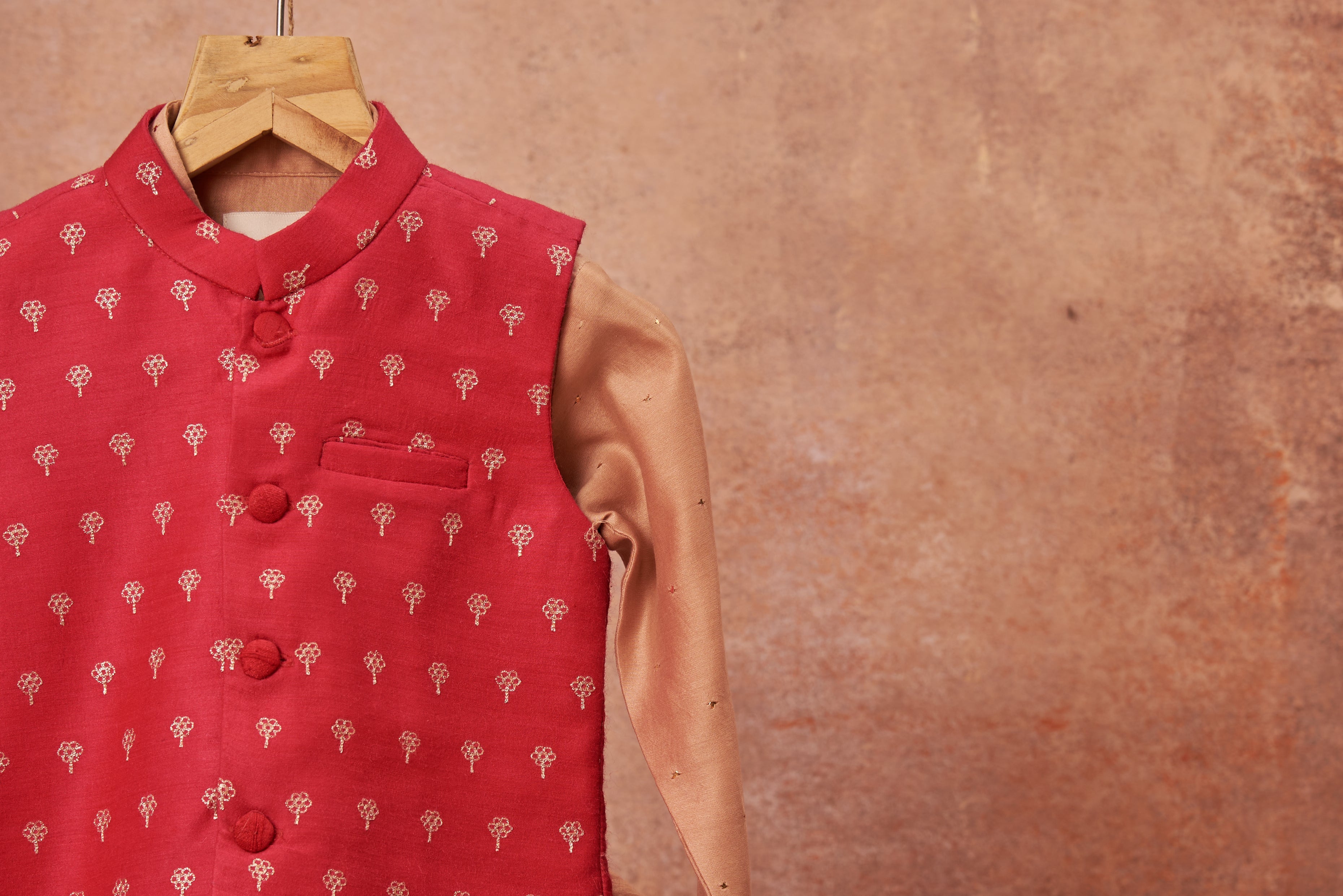 Baby Pink Kurta Dhoti Set
