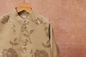Mint Green Drape Kurta Jacket Set