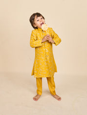 Bumblebee Yellow Achkan Set