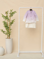 Lavander Ombré Bandhgala Set