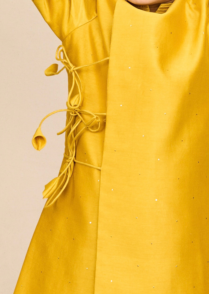 Canary Yellow Angrakha-Achkan Set