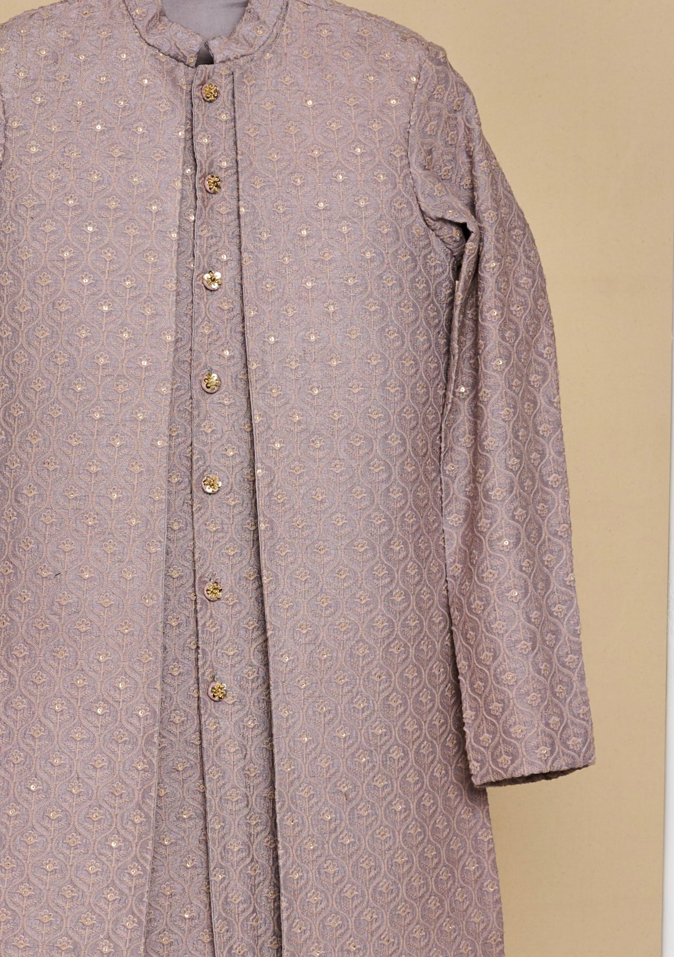 Lavender Haze Layered Achkan Set