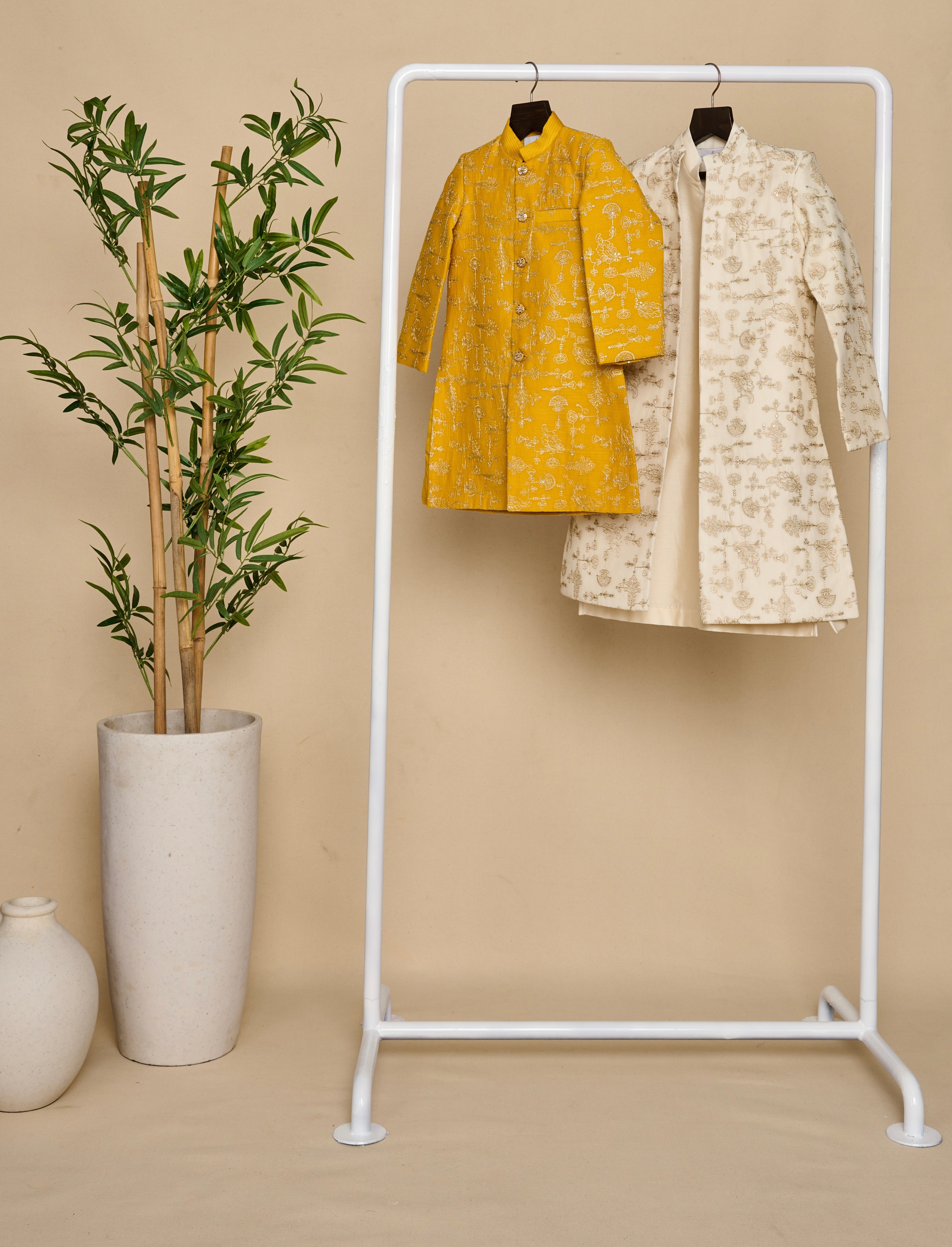 Bumblebee Yellow Achkan Set