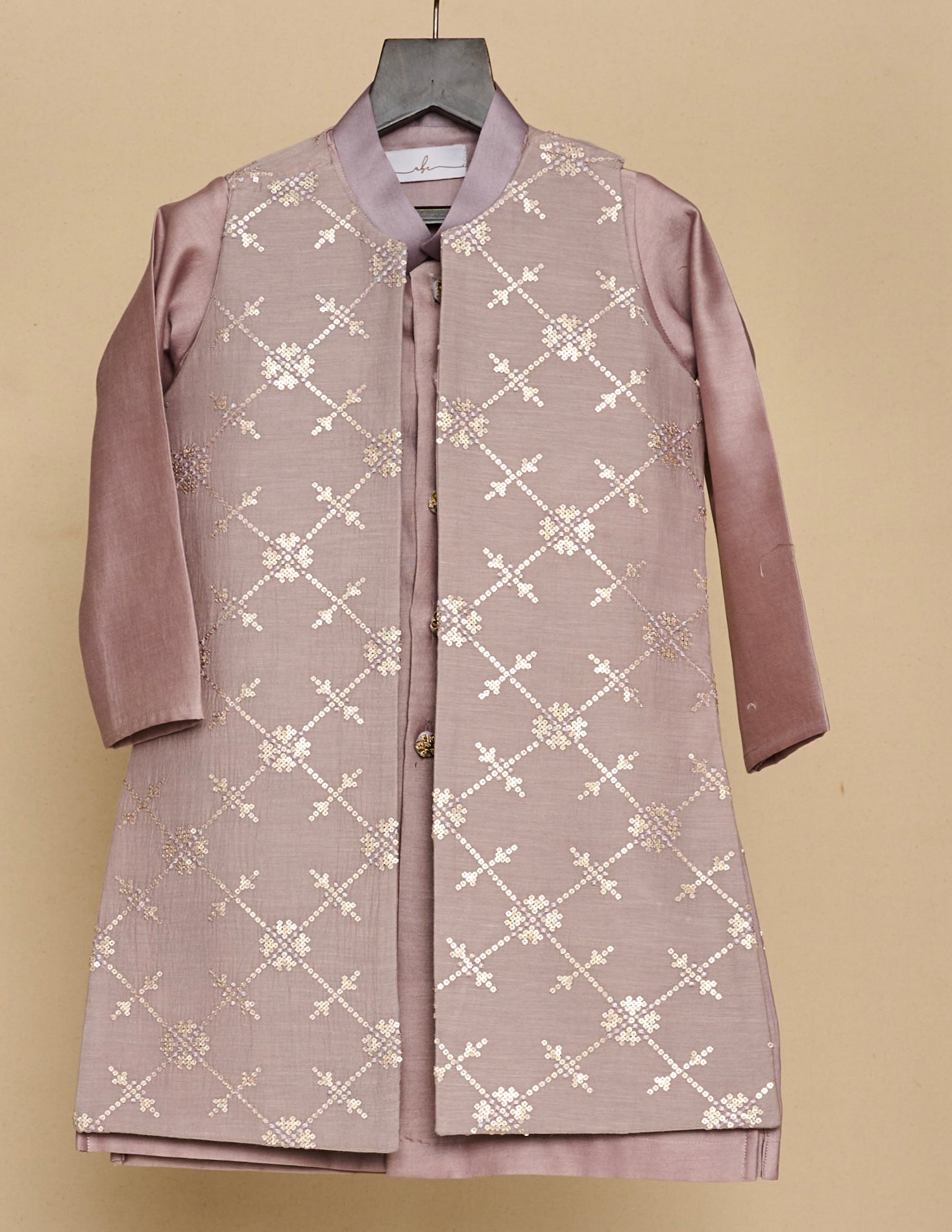 Heather Lavender Long Jacket Set