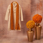 Lakhnavi Kurta With Bandhani Stole