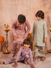 Pastel Green Crinkled Kurta Set