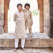 Green Embroidered Organza Kurta Set