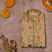 Green Embroidered Organza Kurta Set