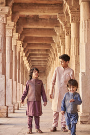 Thread And Sequins Jacket With Kurta Pajama Set