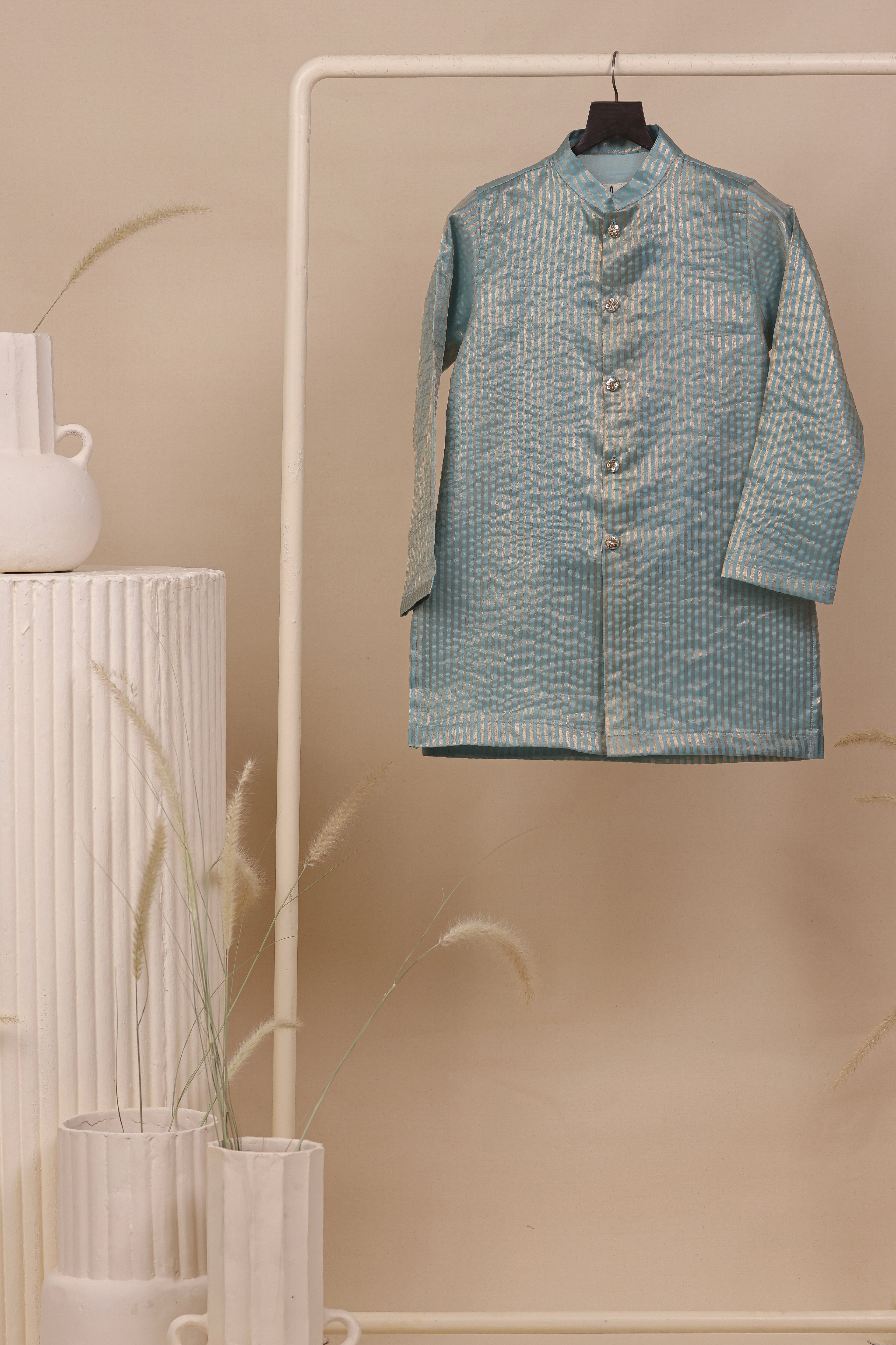 Neel Zari Kurta Set