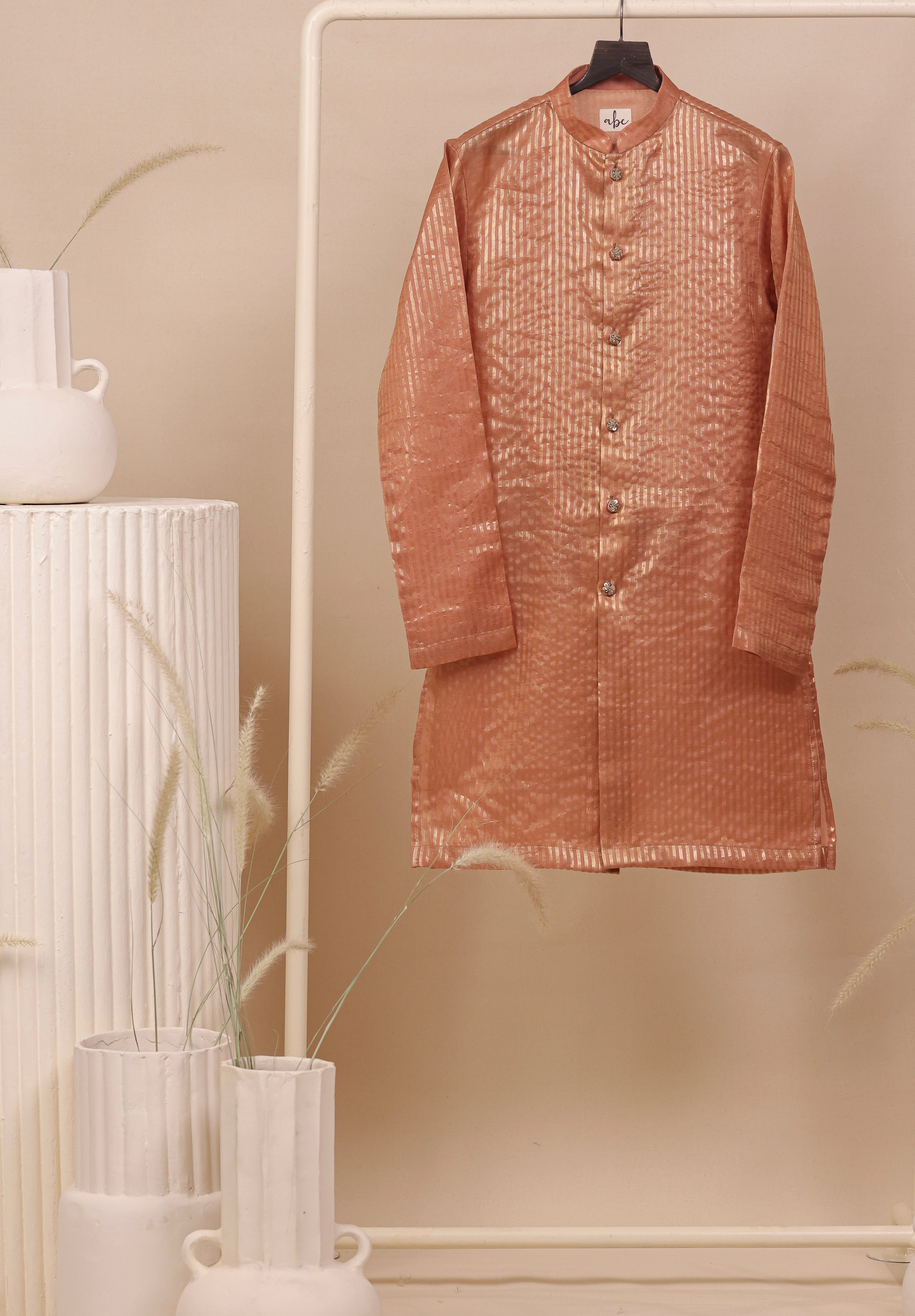 Blush Zari Kurta Set
