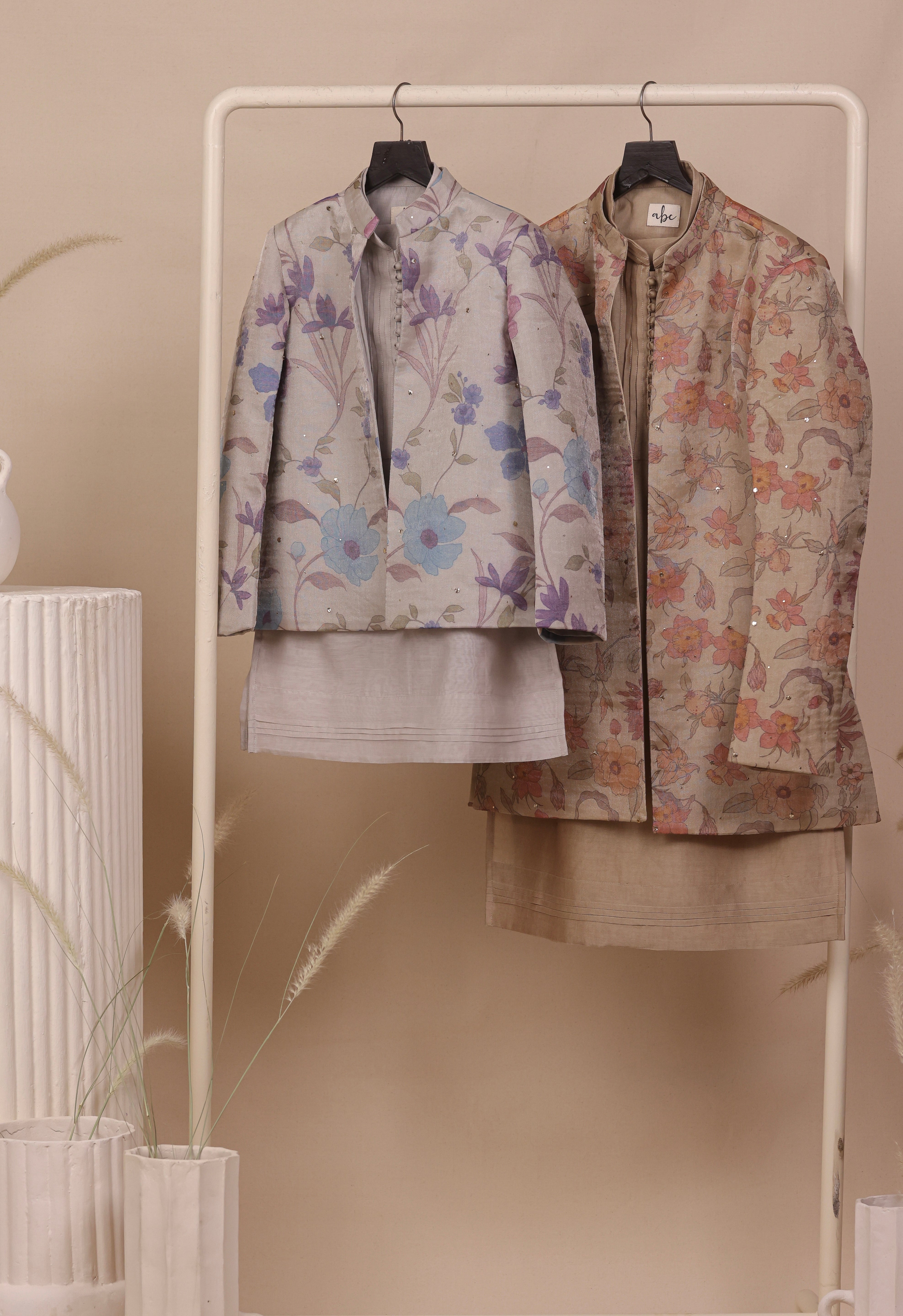 Muted Bloom Jodhpuri Set