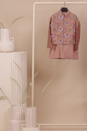 Old Rose Nehru Jacket Set
