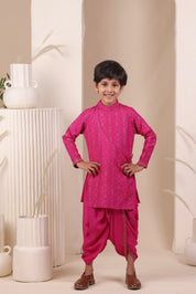 Gulabi Noor Angrakha Set