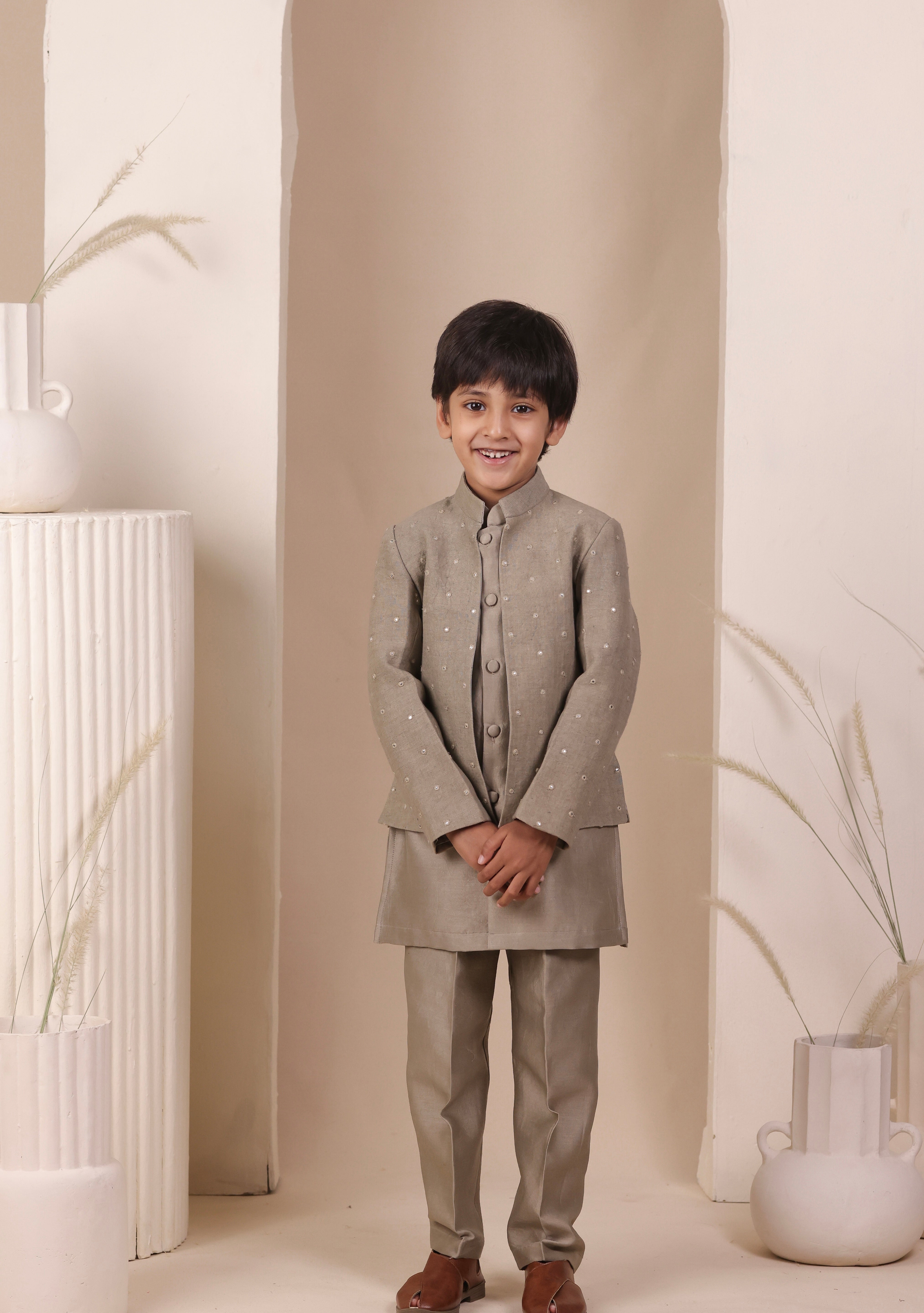 Smoke Mirror Jodhpuri Set