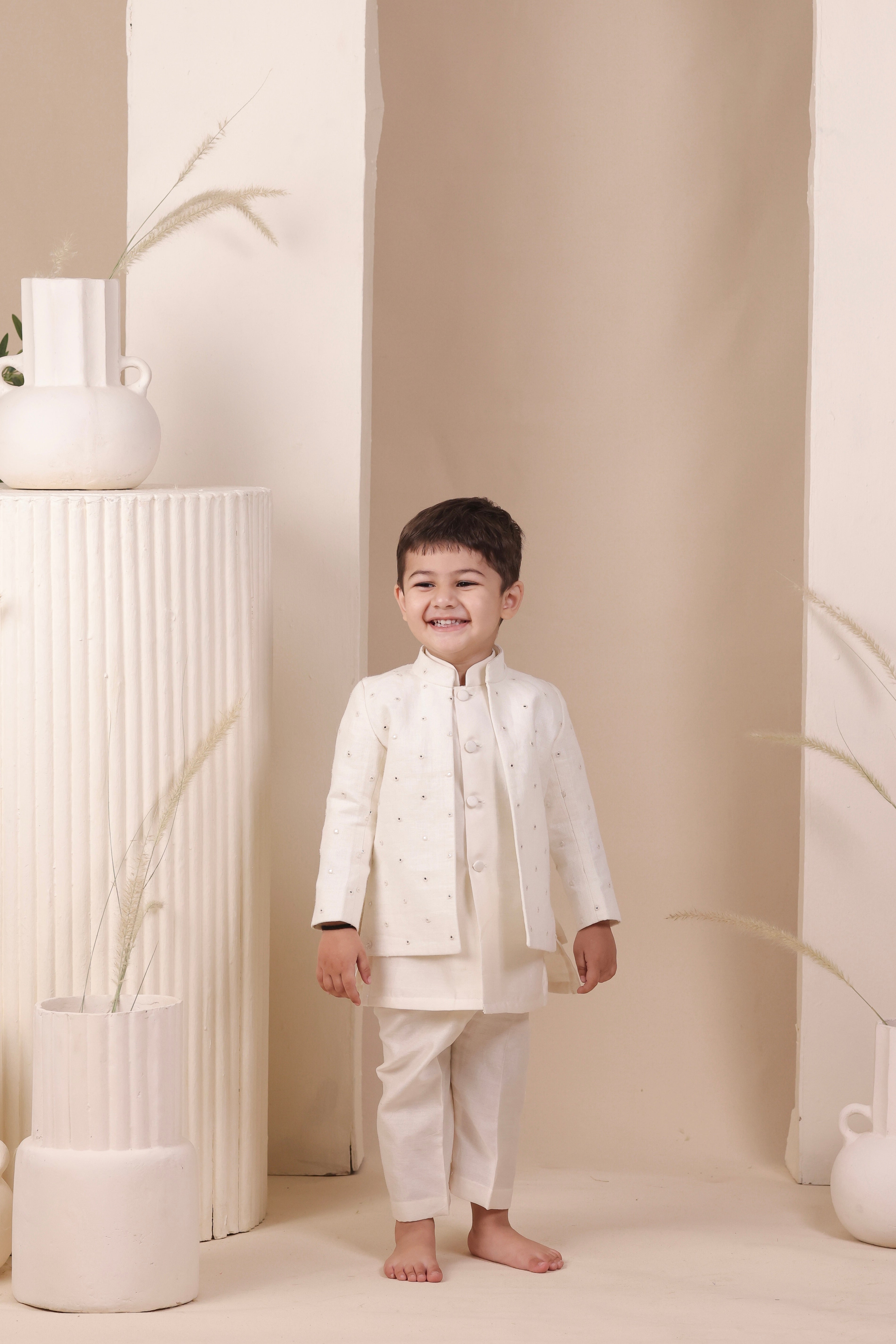 Ivory Flash Jodhpuri Set