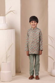 Neel Booti Kurta Set