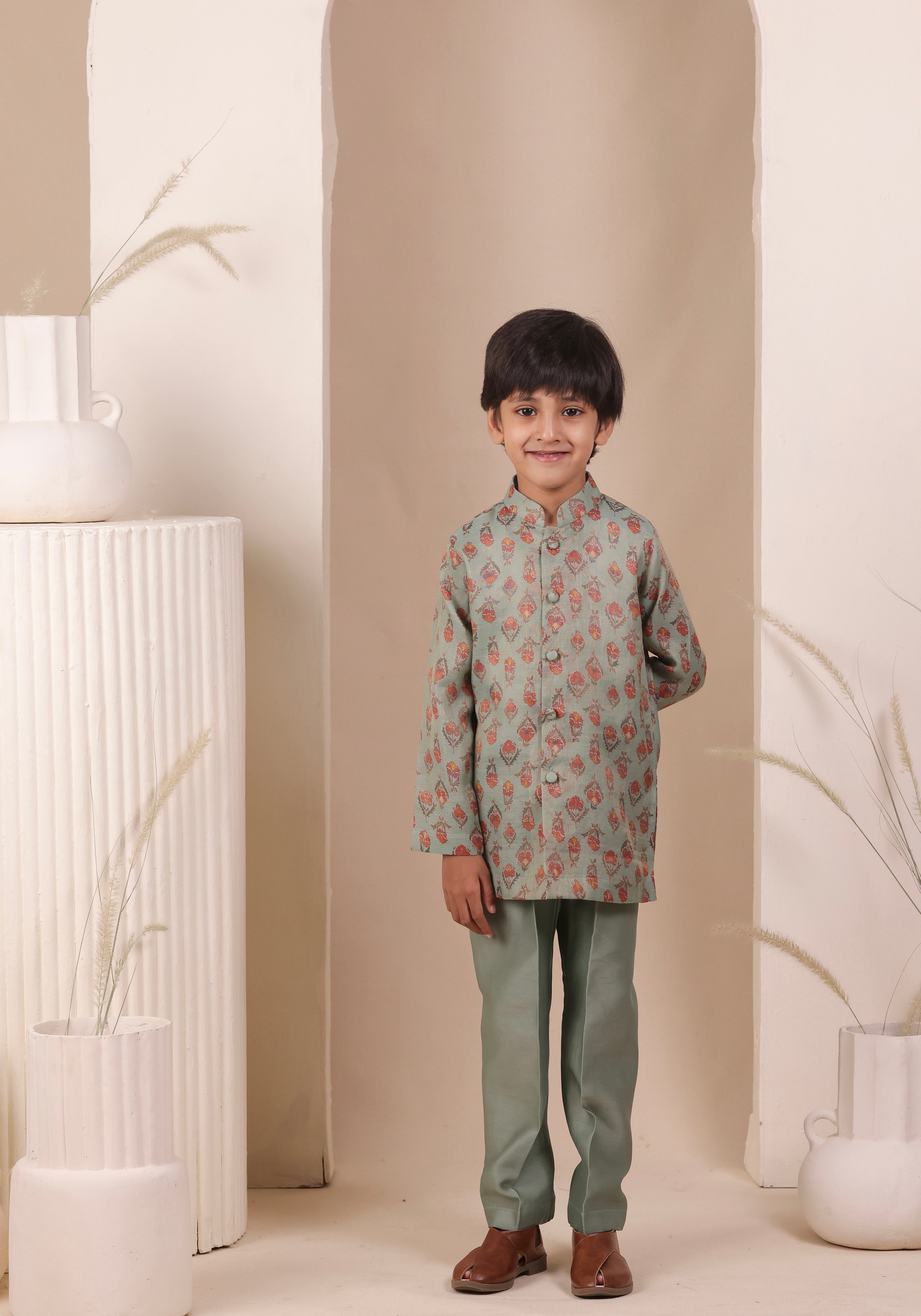 Neel Booti Kurta Set